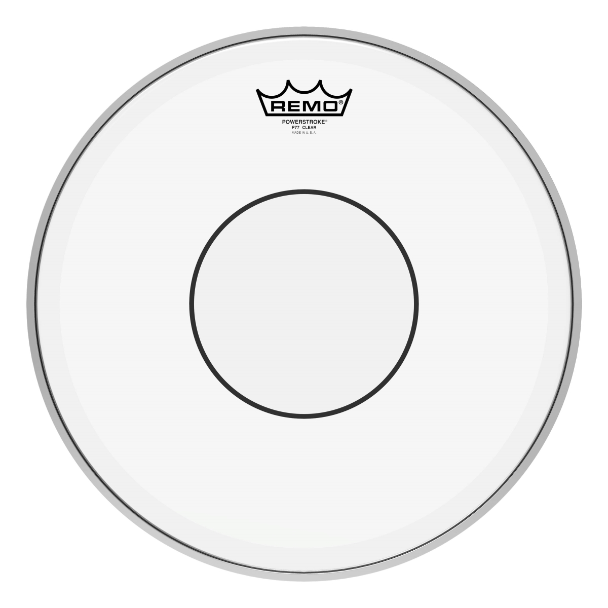 14 Dia. Powerstroke 77 Crimplock Hoop Clear Dot Batter Drumhead