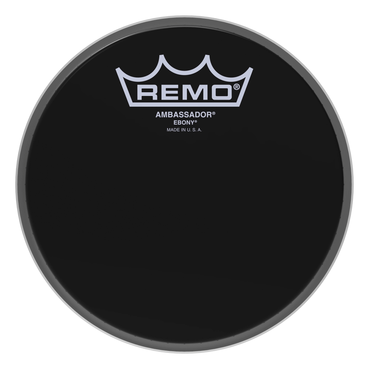 3700548 6 in. Dia. Ambassador Ebony Series Drumhead