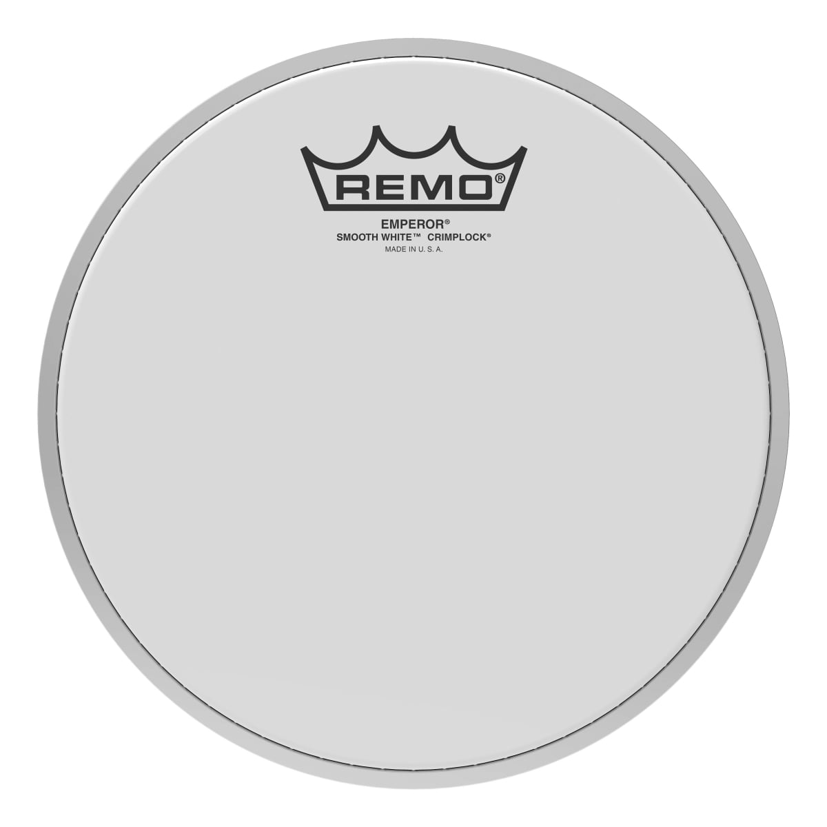 3700182 8 Dia. Crimplock Emperor Batter Drumhead, Smooth White