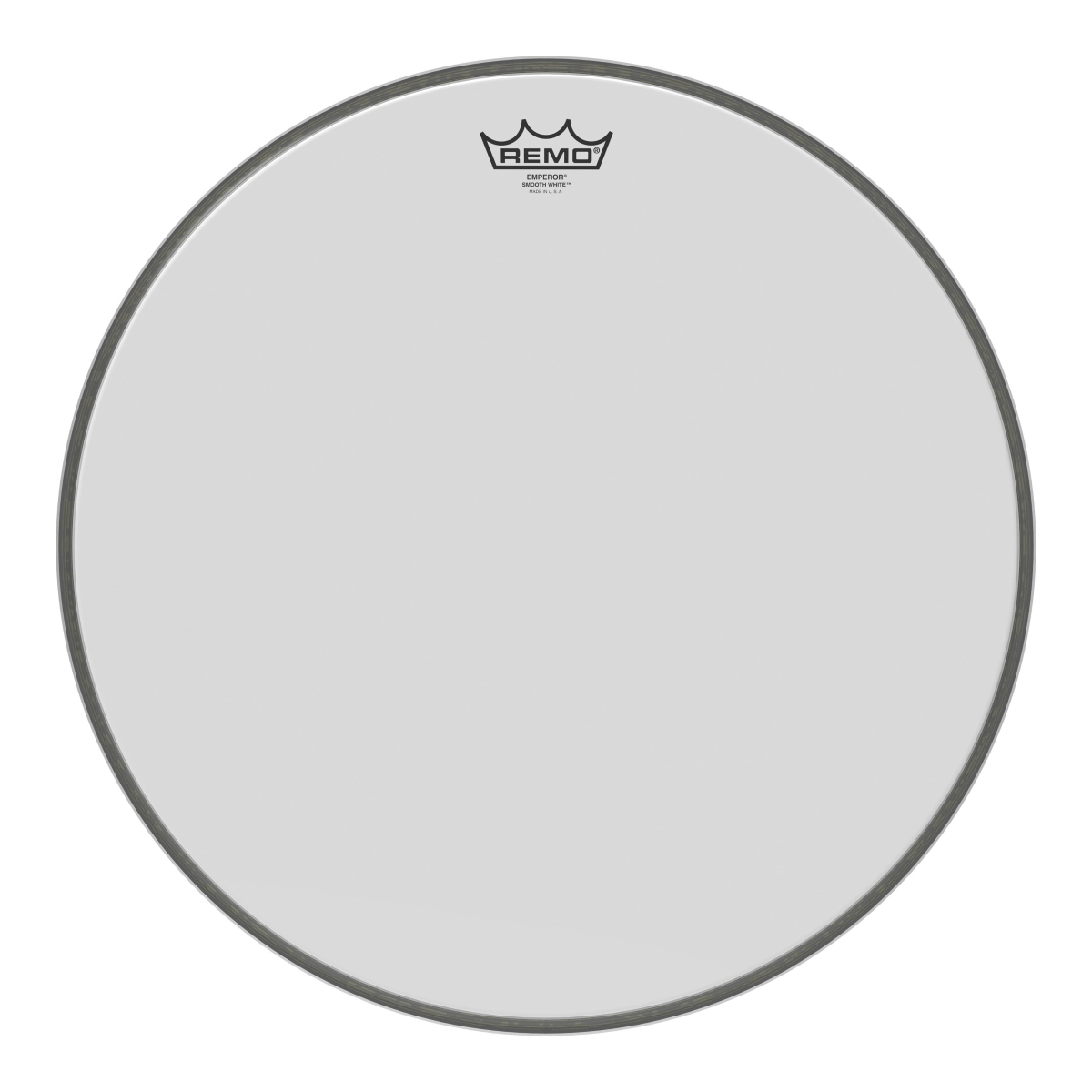 3700091 18 Dia. Emperor Bass Drumhead, Smooth White