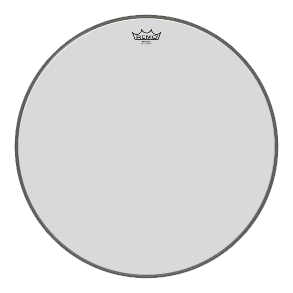 3700095 22 Dia. Emperor Bass Drumhead, Smooth White