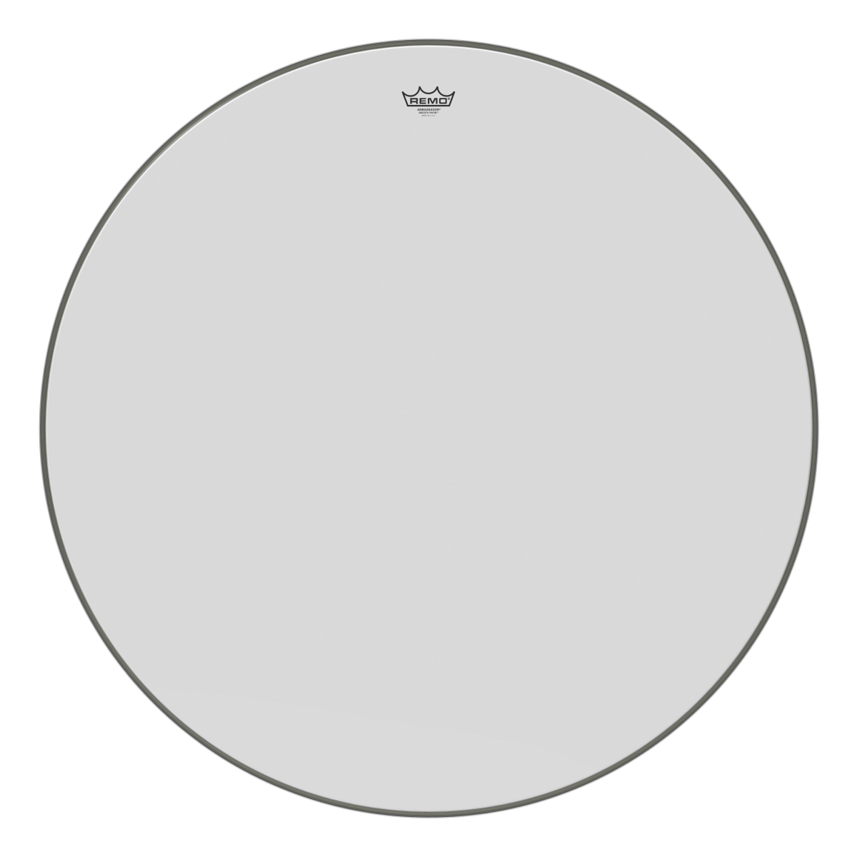 3700404 36 in. Dia. Ambassador Smooth White Bass Drumhead