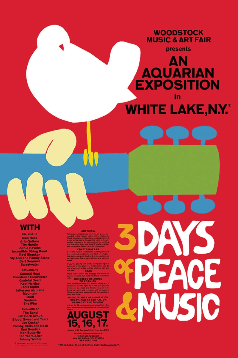 Picture of Poster 295965 Woodstock Classic Red Poster