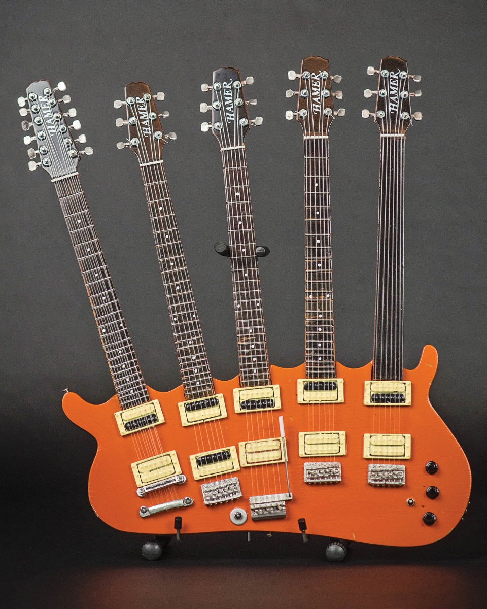 Picture of Axe Heaven 286407 Nielsen Rick Five-Neck Orange Monster Model Guitar Replica