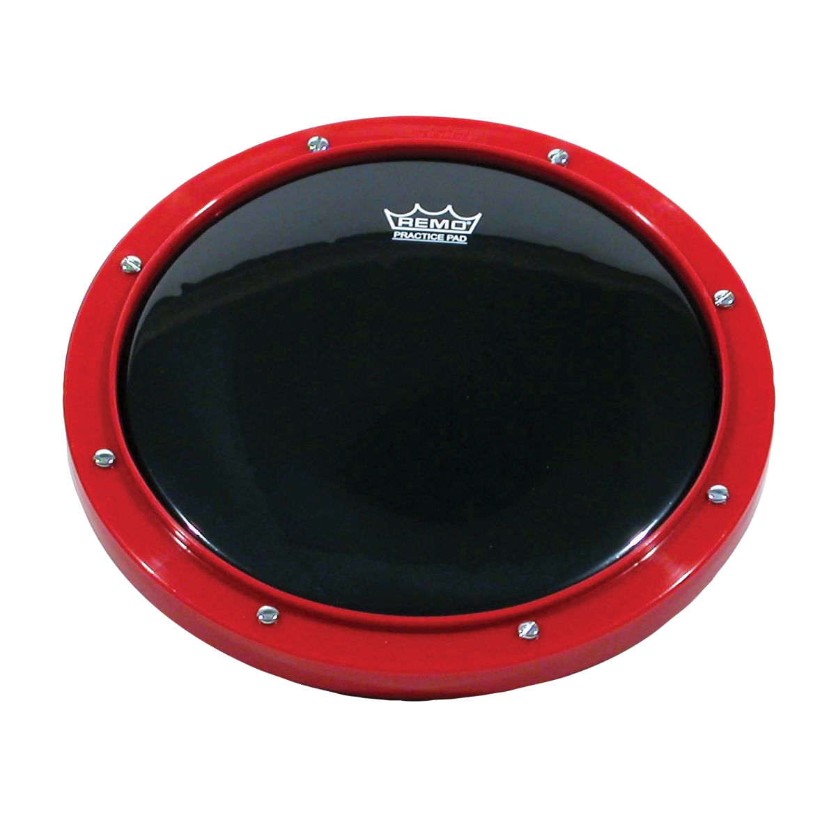 8 in. Dia. Red Practice Pad with Ebony Head