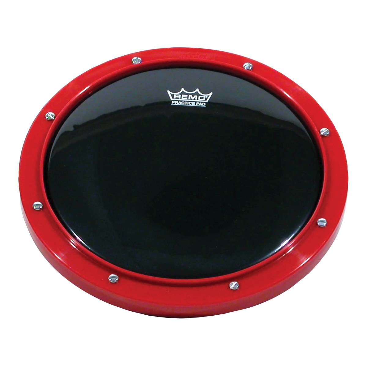 10 in. Dia. Red Practice Pad with Ebony Head