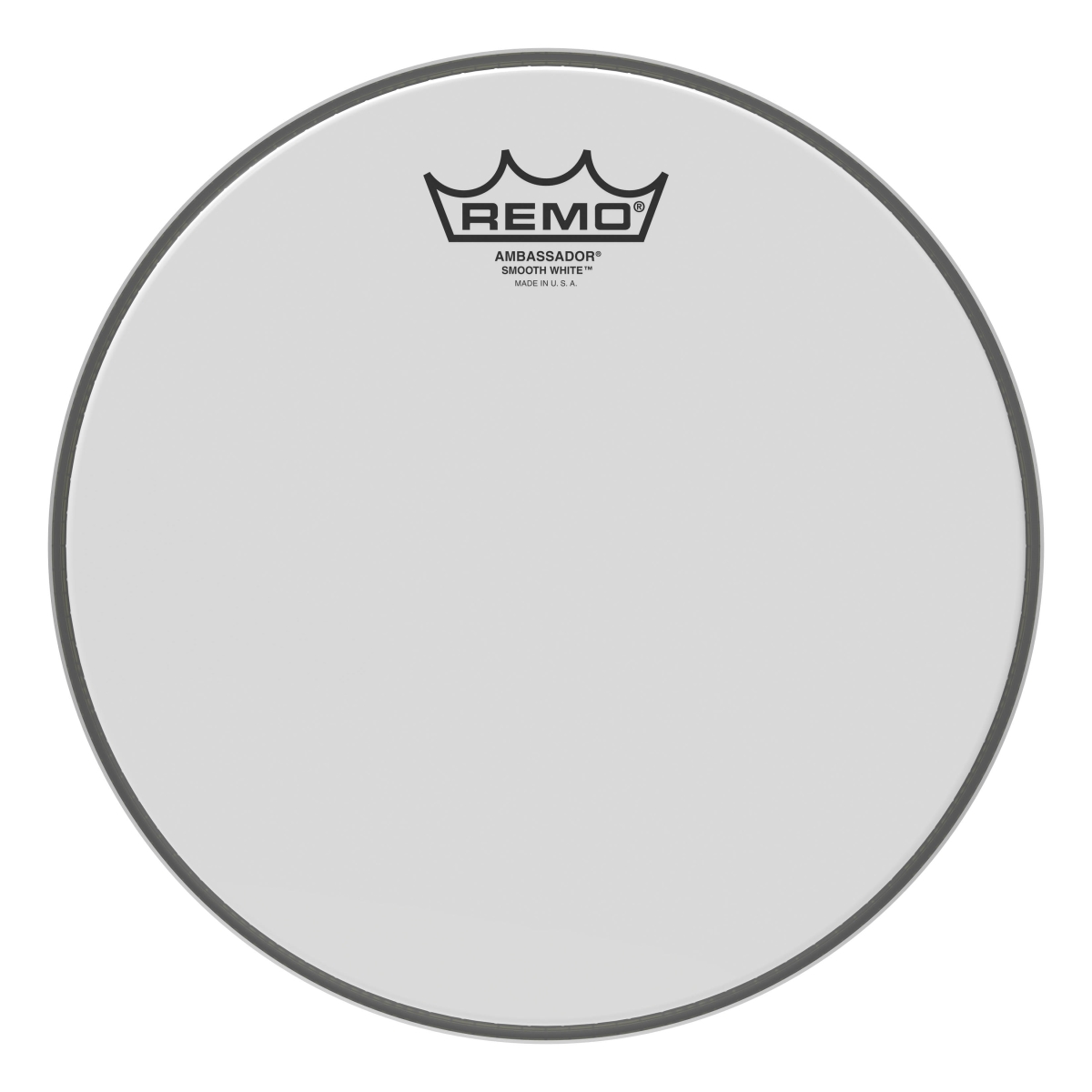 3700028 10 in Dia Snare  Tom Ambassador Smooth White Drum Heads