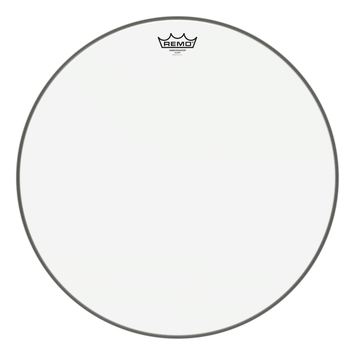 3700046 20 in Dia Snare  Tom Ambassador Series Clear Drum Heads