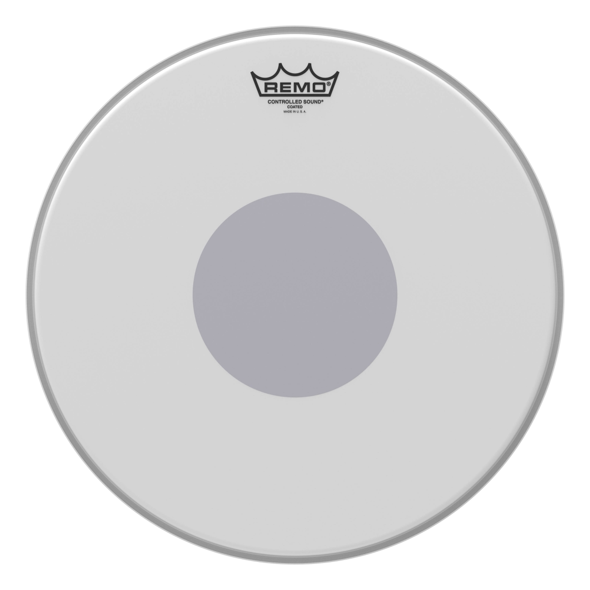 15 in Dia Controlled Sound Coated Black Dot on Bottom Batter Drum Heads