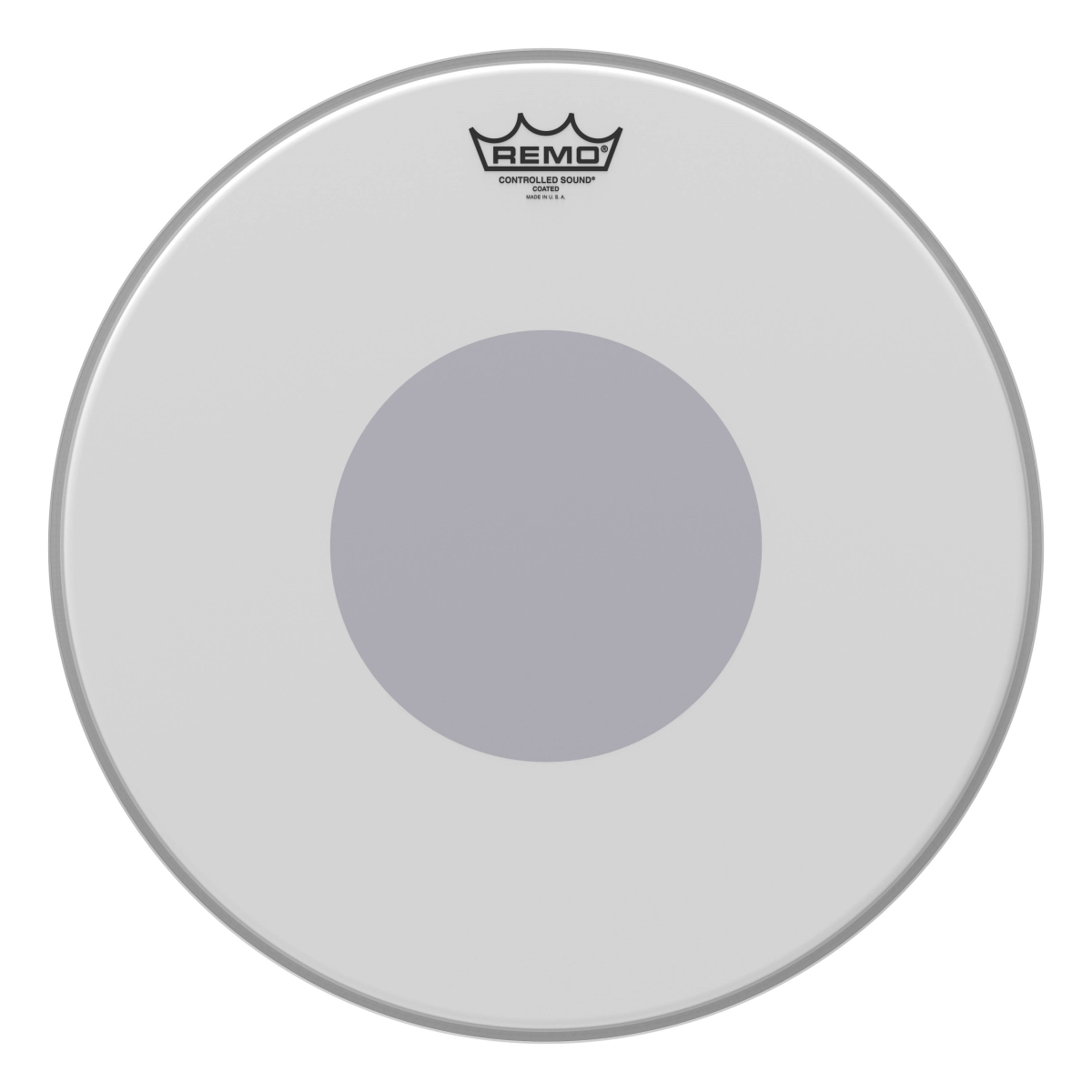 16 in Dia Controlled Sound Coated Black Dot on Bottom Batter Drum Heads