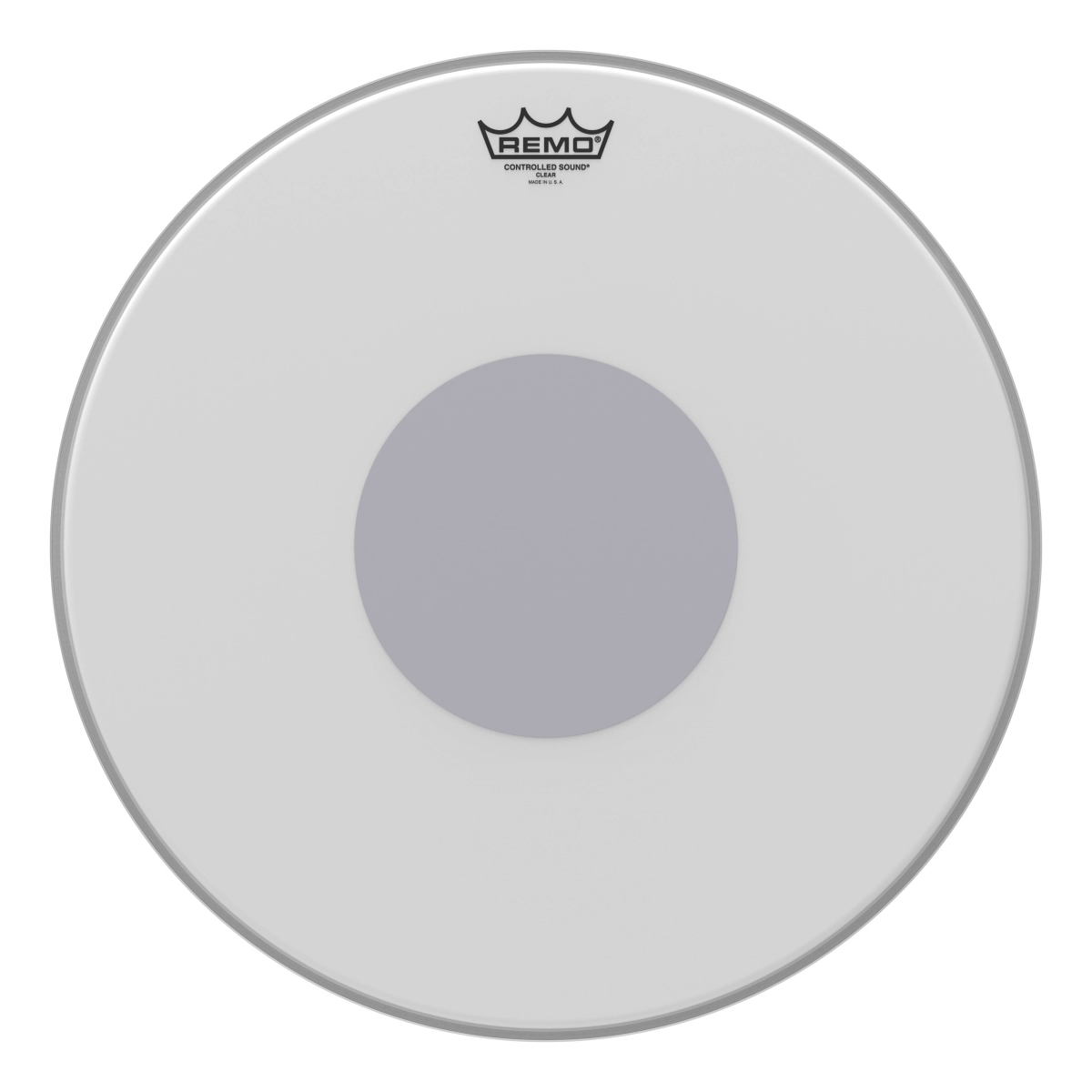 3700482 18 in. Dia. Controlled Sound Coated Black Dot on Bottom Batter Drum Heads