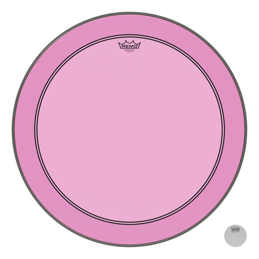 26 in. Powerstroke P3 Colortone Skyndeep Bass Drumhead, Pink