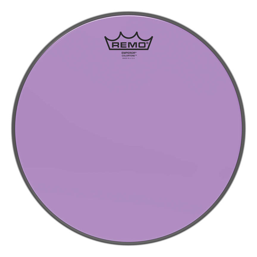 3701753 12 in. Emperor Colortone Tom Batter Drumhead, Purple