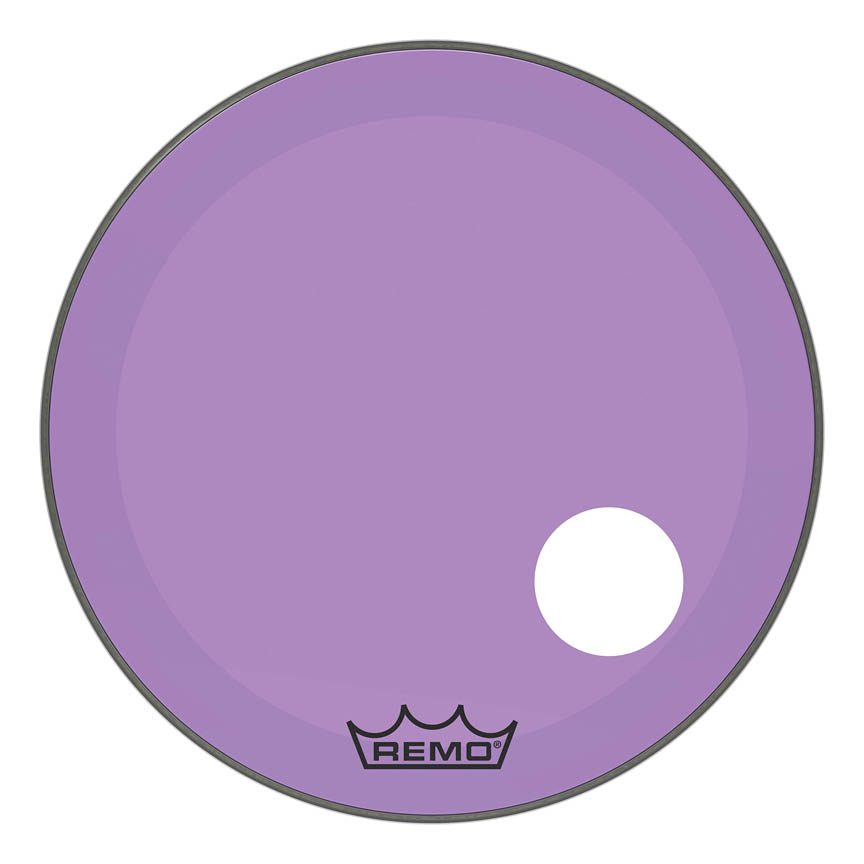 26 in. Powerstroke P3 Colortone Skyndeep Bass Drumhead with 5 in. Offset Hole, Purple