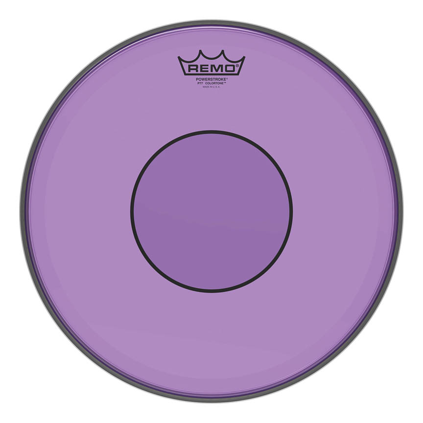 3701805 13 in. Powerstroke 77 Colortone Skyndeep Drumhead, Purple