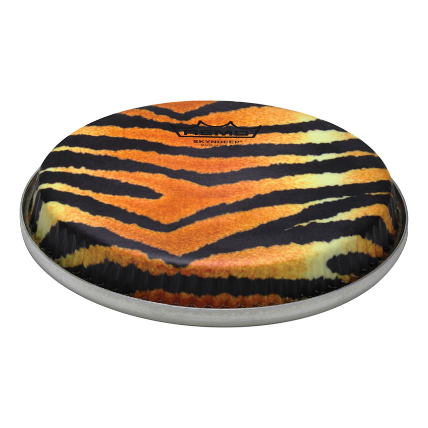 3701775 7.15 in. Tiger Stripe Graphic R-Series Low Collar Skyndeep Bongo Drumhead
