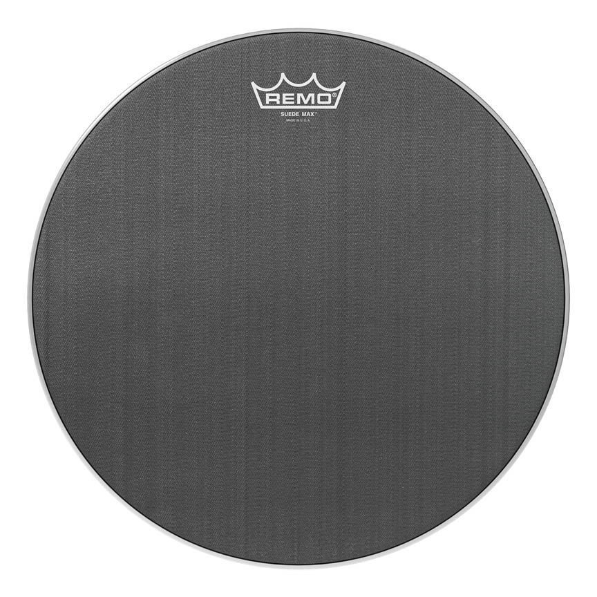 13 in. Suede Max Drumhead, Black
