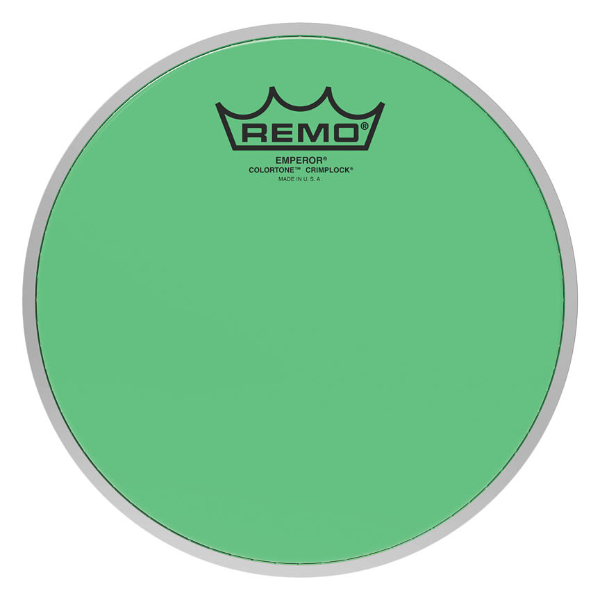 8 in. Emperor Colortone Crimplock Drumhead, Green