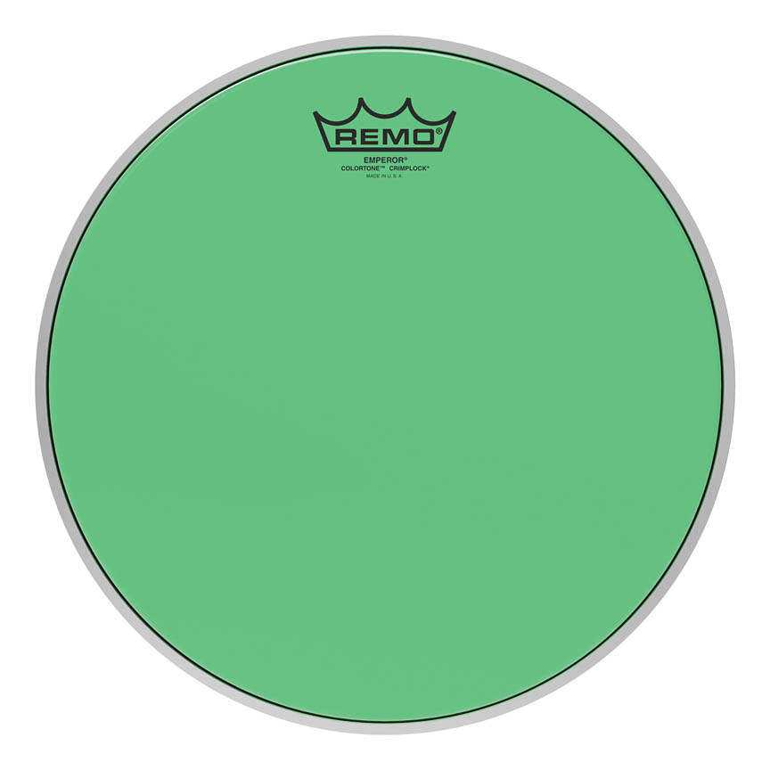 12 in. Emperor Colortone Crimplock Drumhead, Green