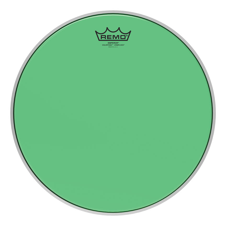 3701839 14 in. Emperor Colortone Crimplock Drumhead, Green