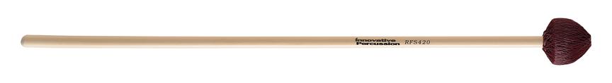 3707439 Hard Vibraphone Mallets, Burgundy & Rattan