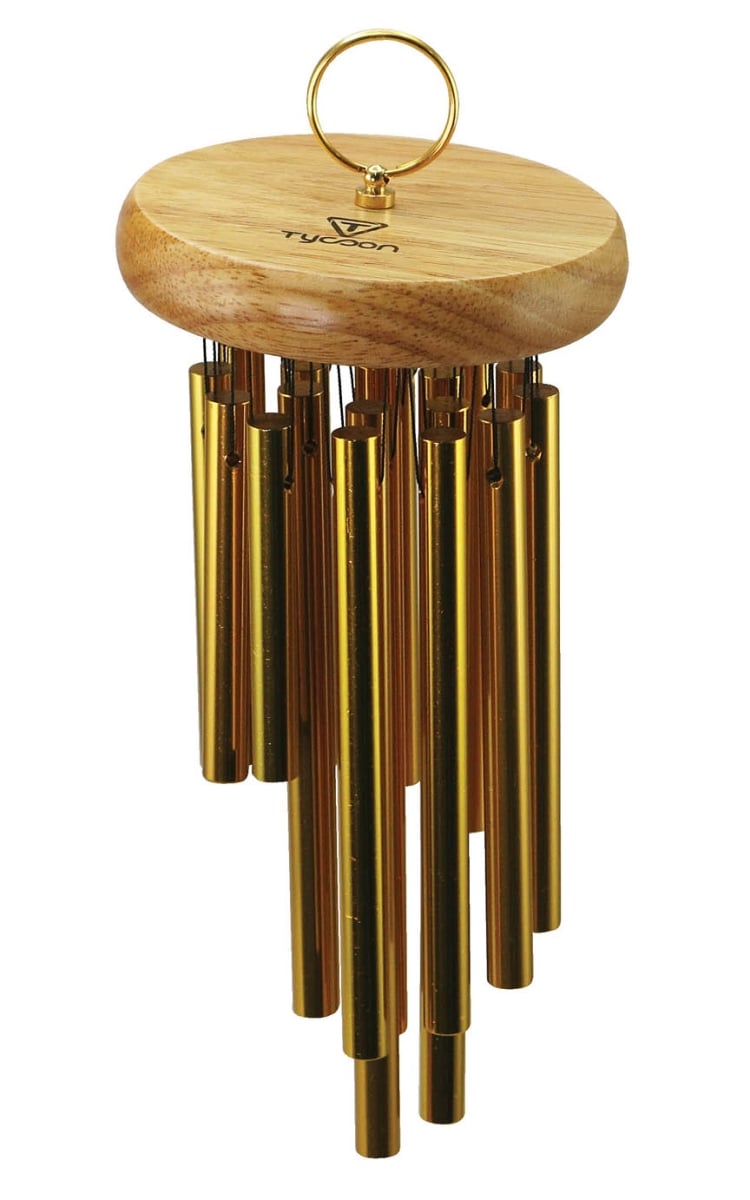 755655 Siam Bar Chimes, Oak & Gold - 18 Count