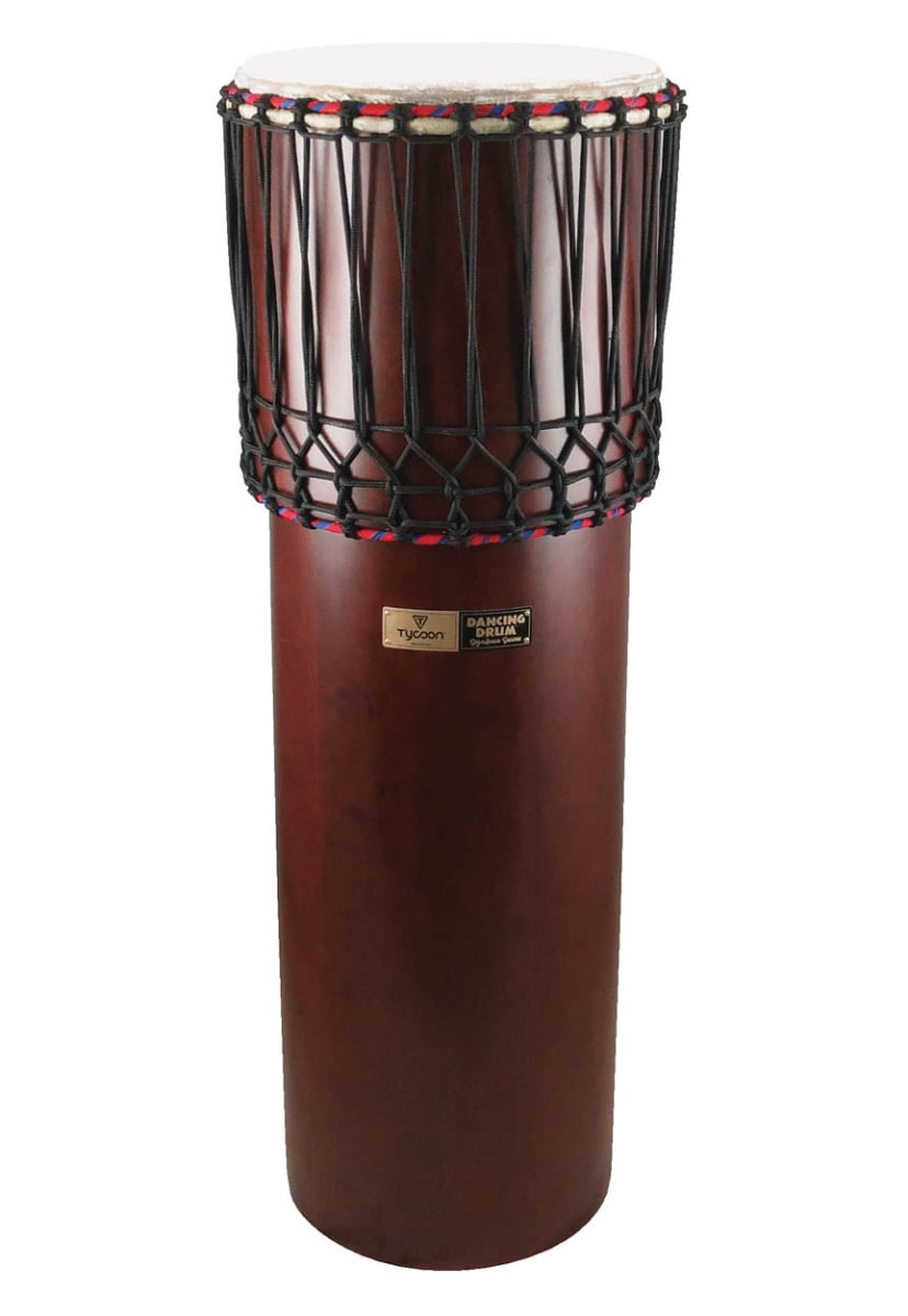 755681 Ngoma Drum with Traditional, Dark Brown