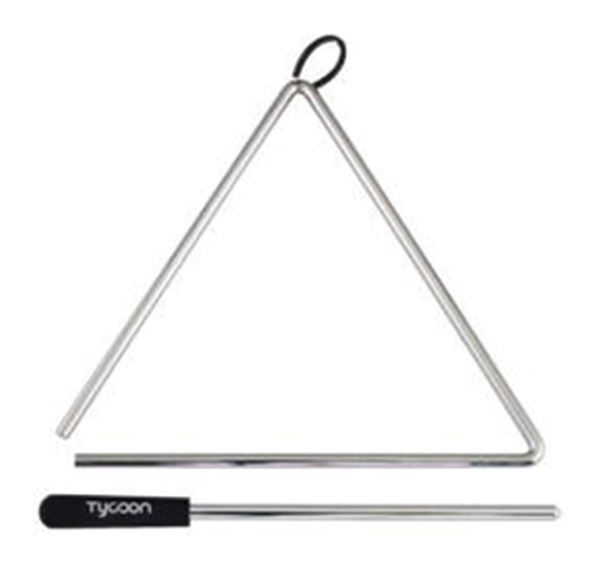750395 6 in. Steel Triangle, Chrome