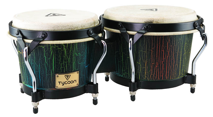 142592 7 & 8.5 in. Supremo Select Series Bongos, Dark Iris
