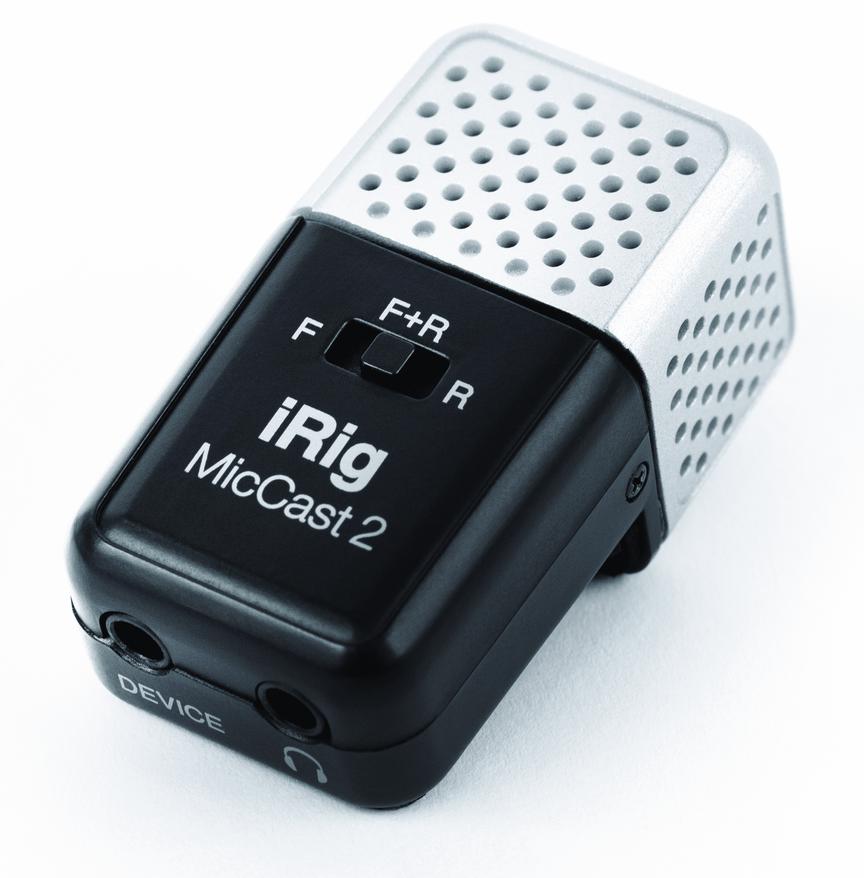 Picture of IK Hardware 323141 iRig Mic Cast 2 Podcasting Voice Recording Microphone for Smartphones & Tablets