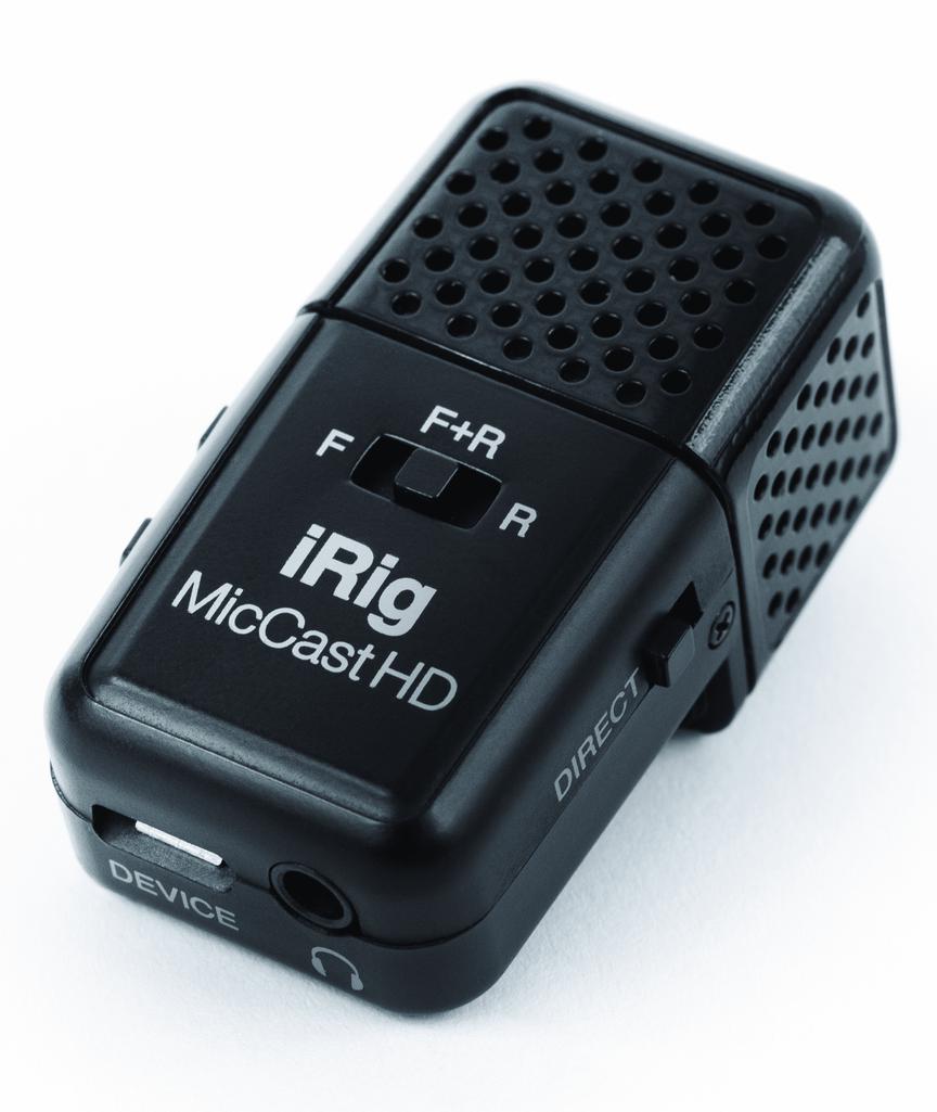 Picture of IK Hardware 323142 iRig Mic Cast HD Podcasting Dual-Sided Digital Voice Microphone