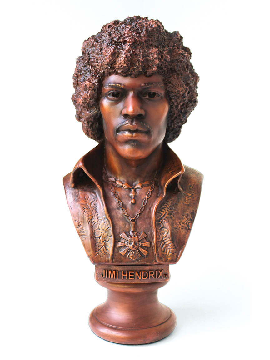 323266 Hendrix Jimi Authorized Statuette Bust