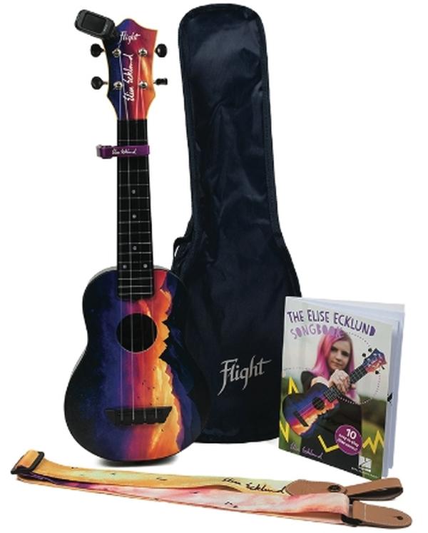 Picture of Flight Ukuleles 324390 Ecklund Elise Sunset Travel Ukulele Bundle