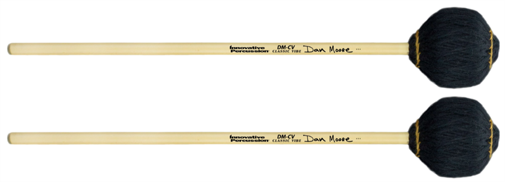 3707150 Dan Moore Classic Vibraphone Rattan Mallets, Black Yarn