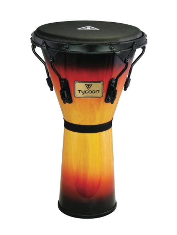 363693 10 in. Key-Tuned Djembe with Black Powder-Coated Hardware
