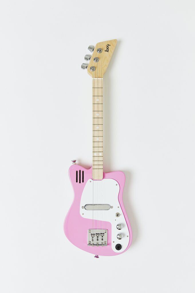 357957 Mini Electric Finish 3-Stringed Instrument, Pink -  Loog Instruments