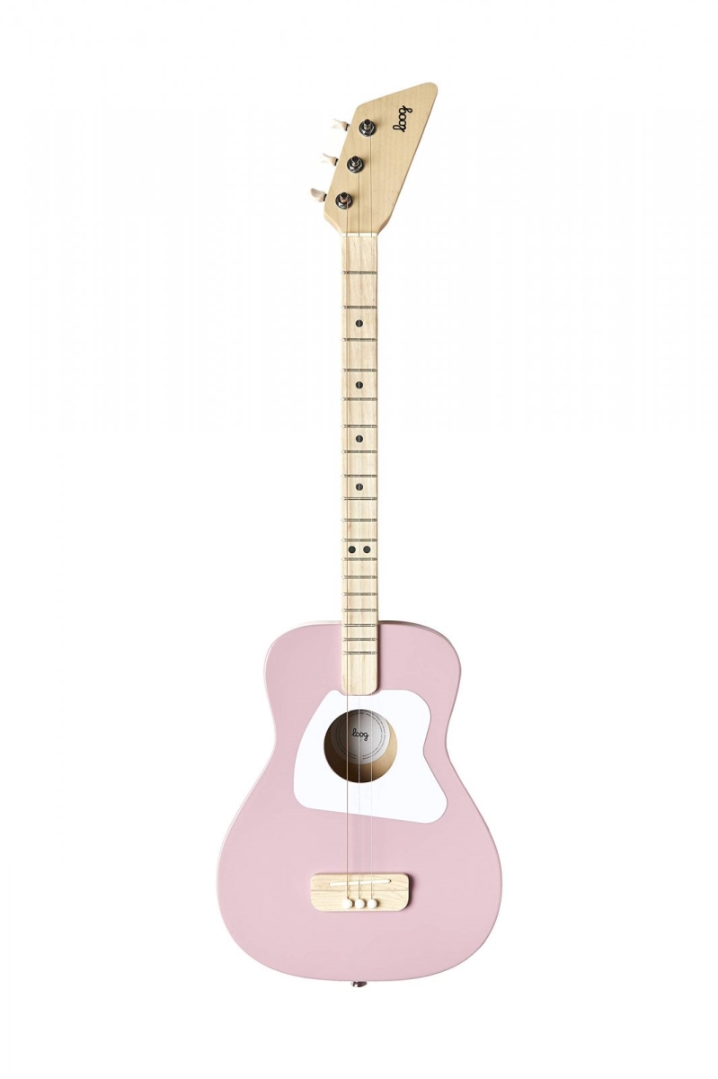 357948 Loog Pro Acoustic Guitar, Pink -  Loog Instruments