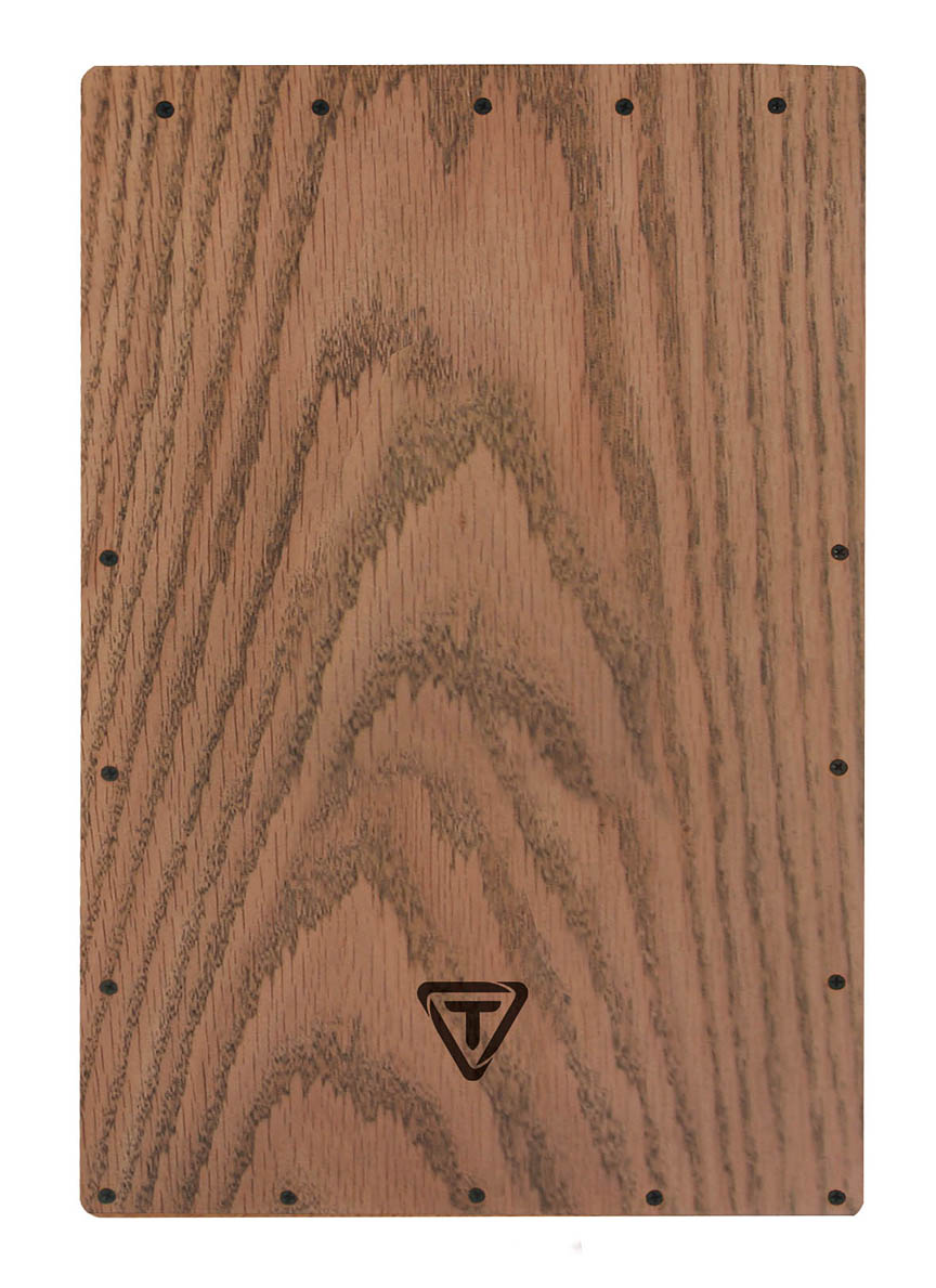 755466 American Oak Cajon Replacement Front Plate, Red