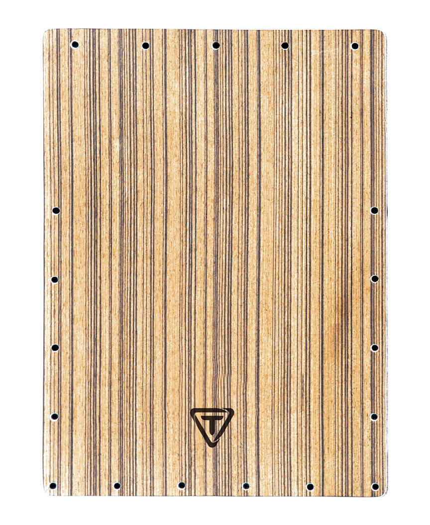 755467 Zebrano Cajon Replacement Front Plate, White