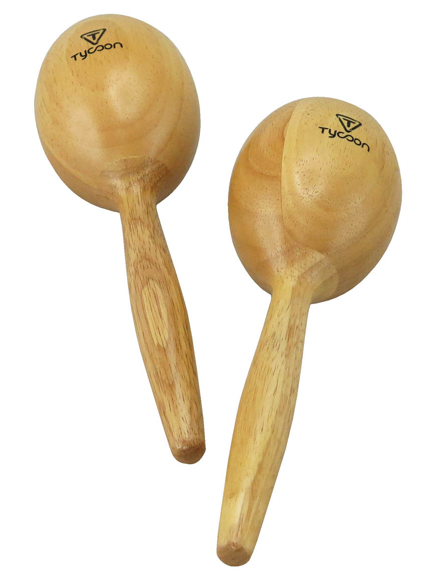 755498 Wooden Maracas, Natural Finish