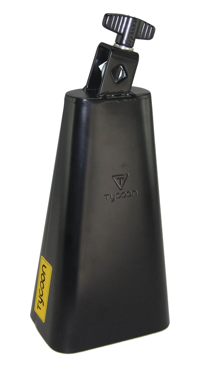 8 in. Black Powder Coated Cowbell