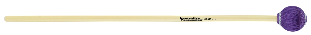 3707451 Very Hard Marimba & Vibraphone Mallets, Purple Yarn - Rattan