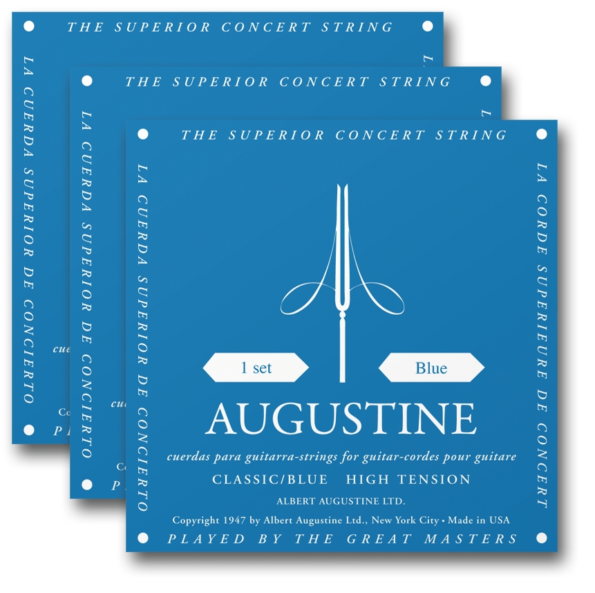 Picture of Augustine Strings 362580 High Tension Nylon Guitar Strings&#44; Classic & Blue