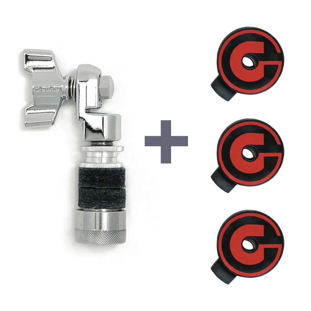 Gibraltar Hardware - Quick Release Cymbal Lock Pack, Tool Free Drum Hardware Upgrade with Three Cymbal Locks & One Hi Hat Clutch