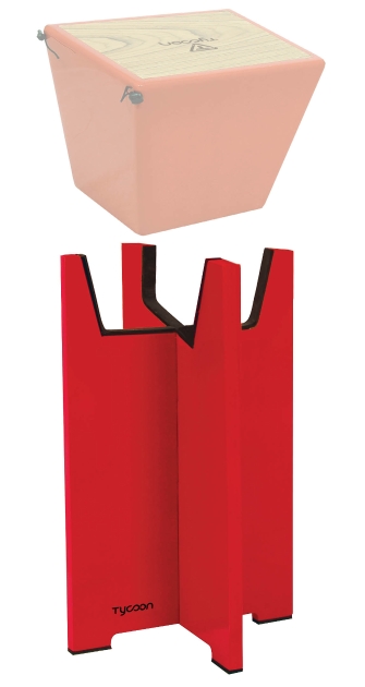 755270 Siam Oak Quinto Cajon Stands, Red