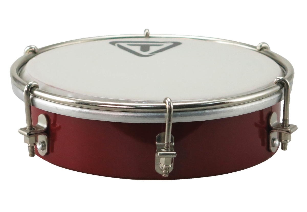 755296 6 in. Wooden Tamborim, Red