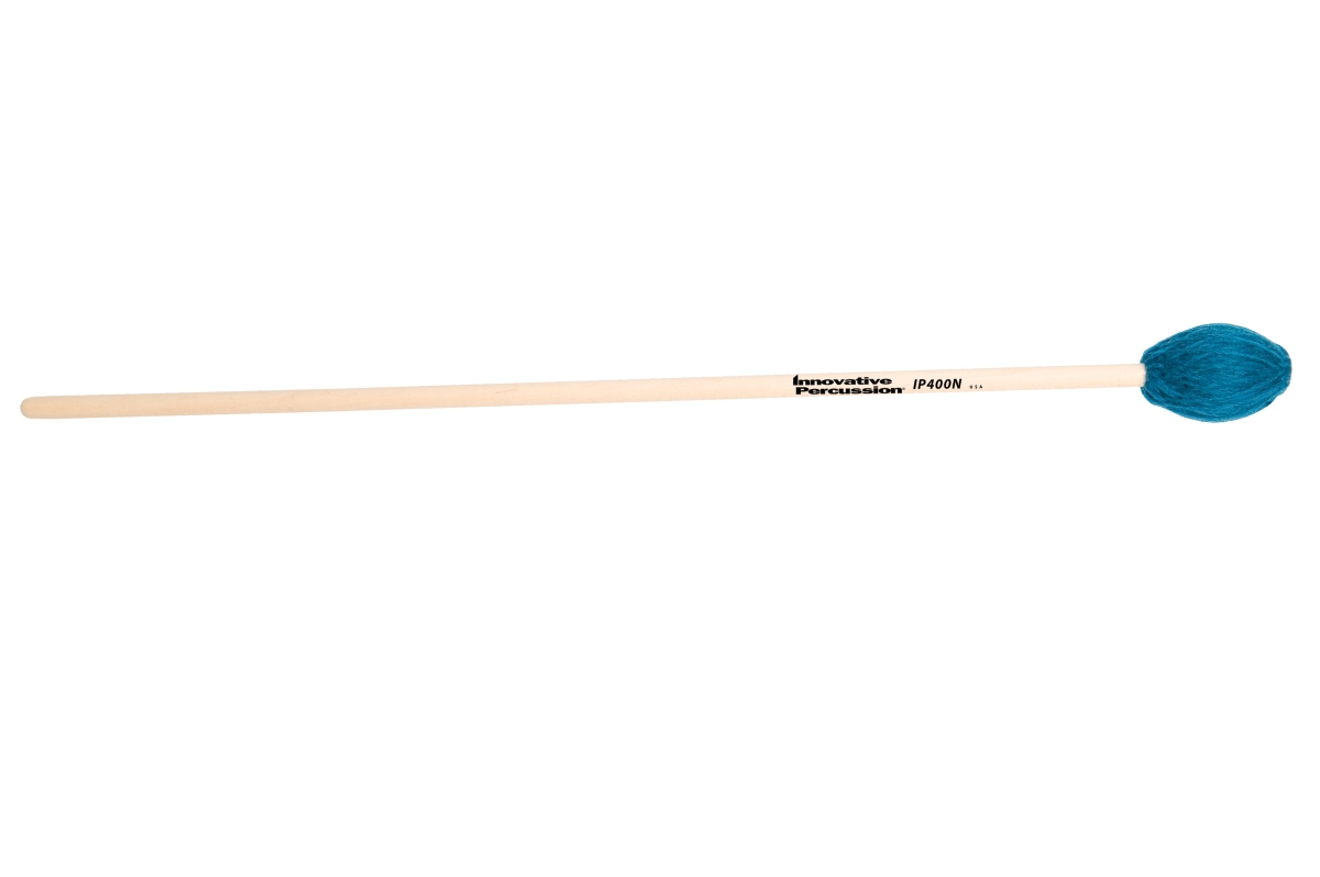 3707328 Hard Marimba Mallets, Teal Yarn - Natural Birch