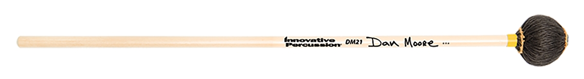 3707151 Dan Moore, Medium Vibraphone & Marimba Mallets, Black Cord - Rattan