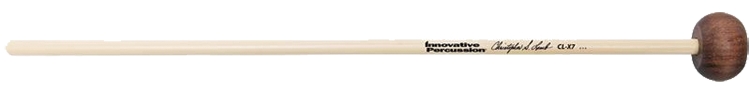 3707126 32 x 20 mm Wood Disk Medium Xylophone Mallets - Rattan