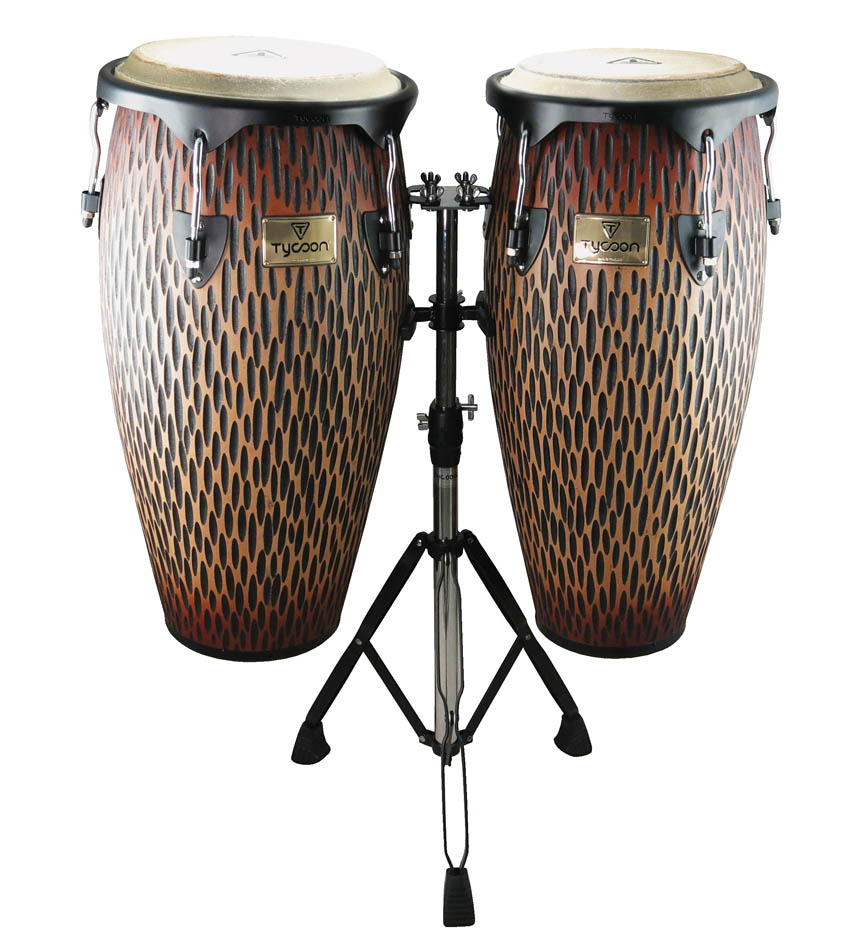 755105 10 in. & 11 in. Supremo Series Select Chiseled Orange Congas